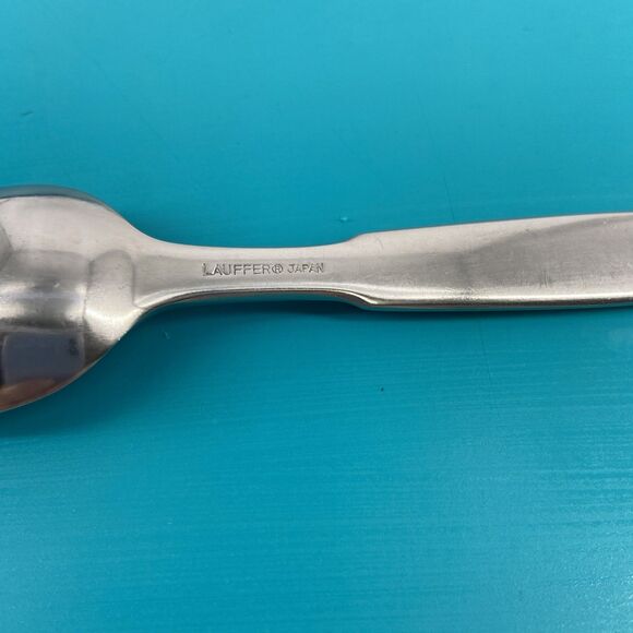 AS IS Towle Lauffer KRONOS Tea Spoons Stainless Steel Flatware Set of 4 Japan - Picture 11 of 11